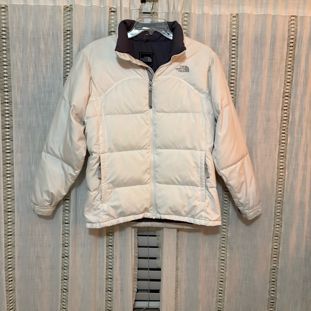The North Face Girls White Puffer Jacket